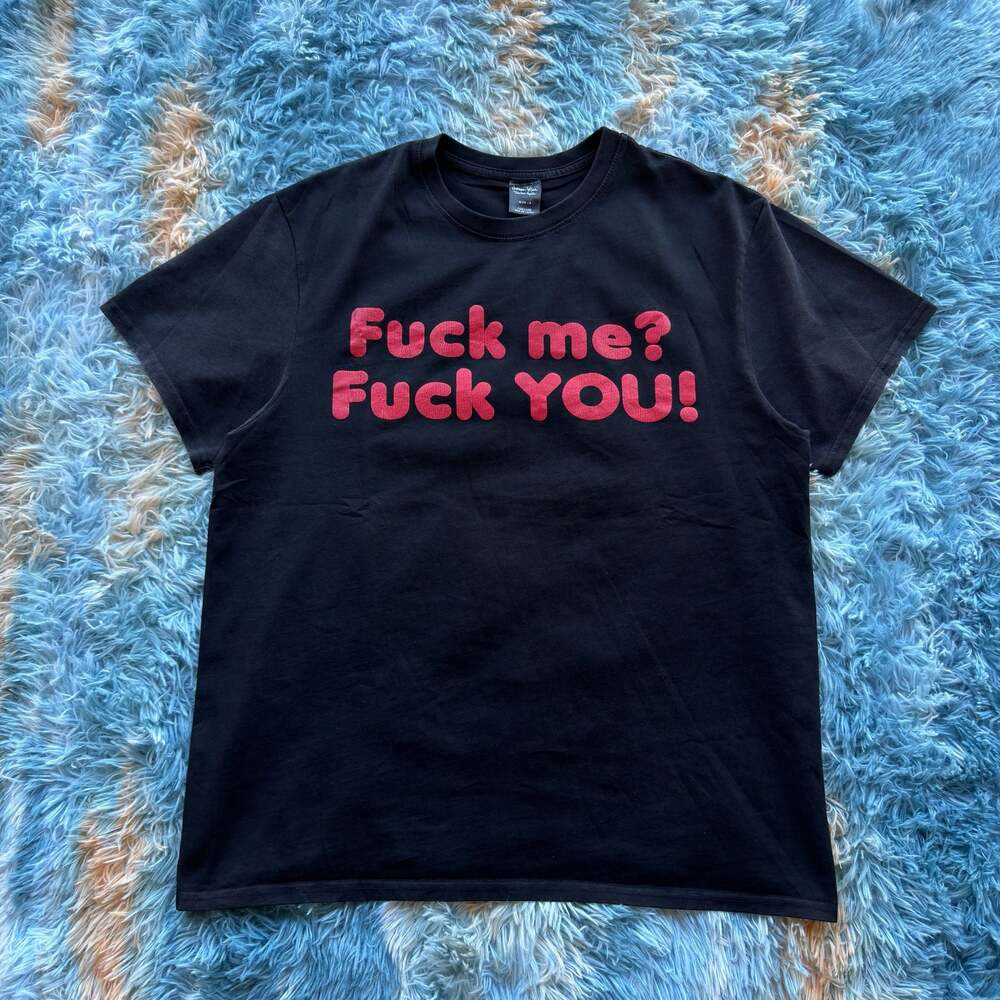 Number (N)ine F Me? F You! Graphic Print T-Shirt Black Size 2